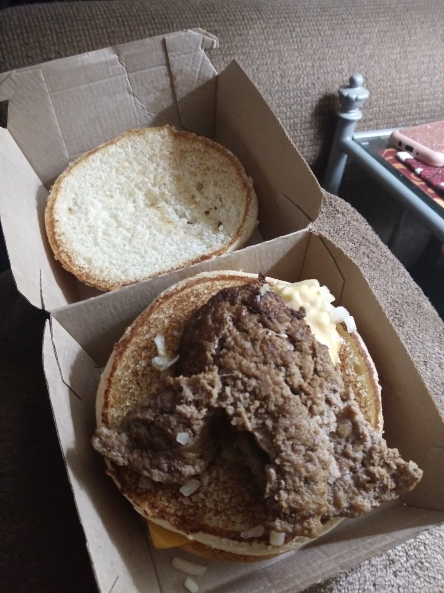 Now I remember why I quit eating <a href="/McDonalds/">McDonald's</a>. I get this and you're always out of holiday pies! I didn't even get offered ice cream oh wait that the machine would been broke anyways.