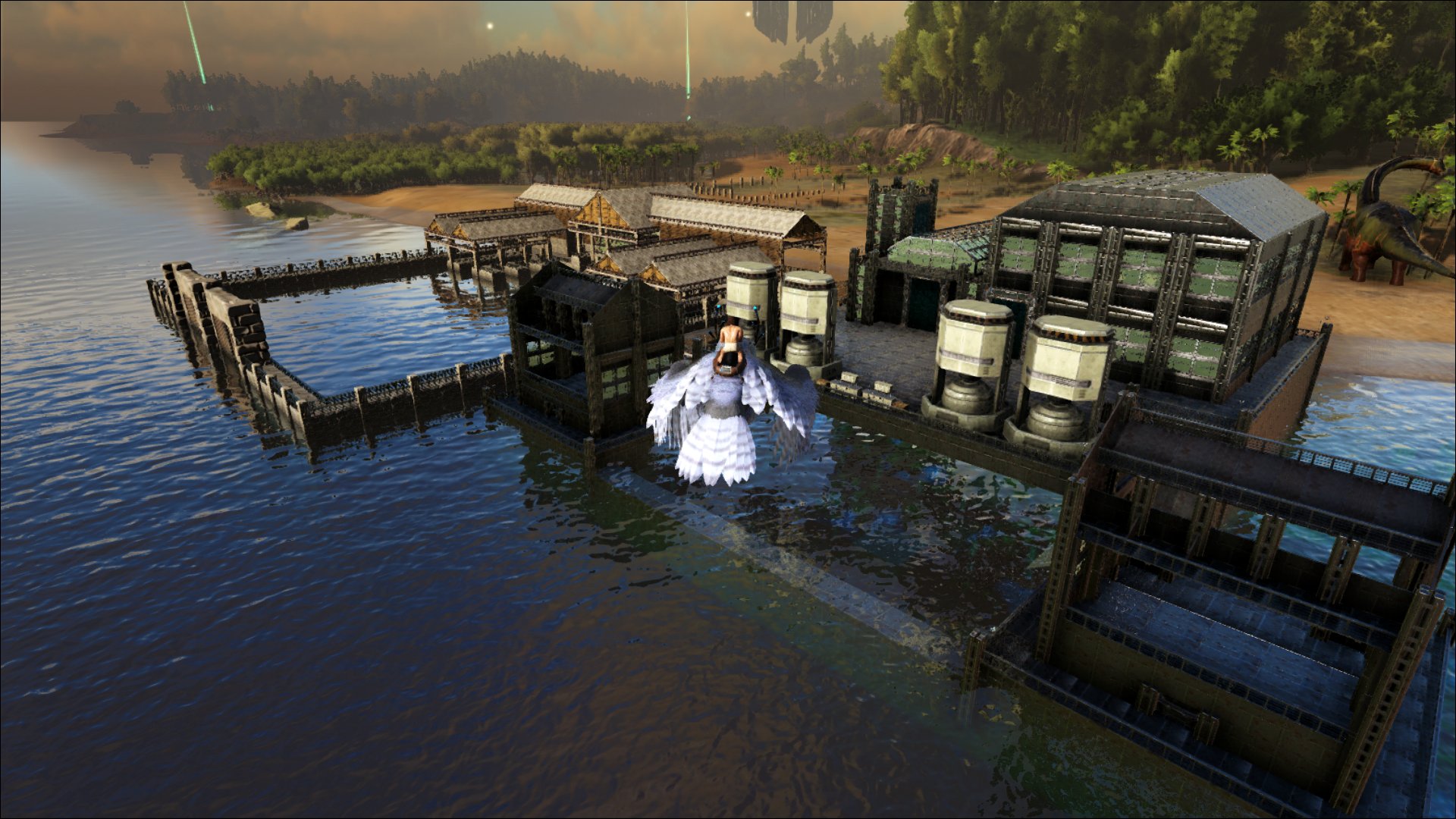 King 海上拠点の作業場完成 Arkの建築楽しいから永遠にできるw Ark Arksurvivalevolved 拠点 建築 T Co 67pah6ztrj Twitter