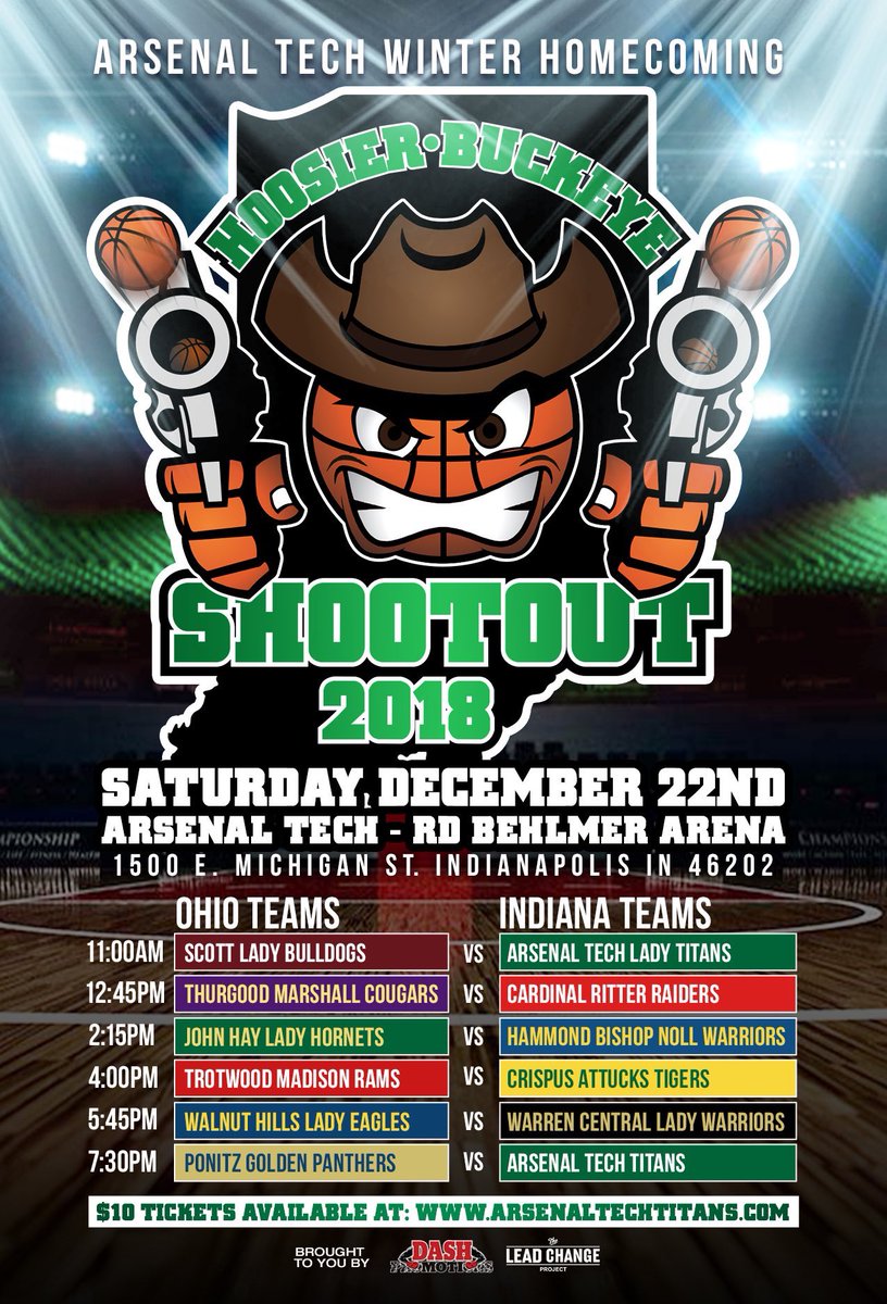 Showtime tomorrow morning at Tech.  The matchups are crazy, the talent is indelible, and the Hoosier Buckeye Shootout is the theater of the unexpected.  Best basketball in town! Indiana vs. Ohio...Let’s get it!! #HoosierBuckeyeShootout