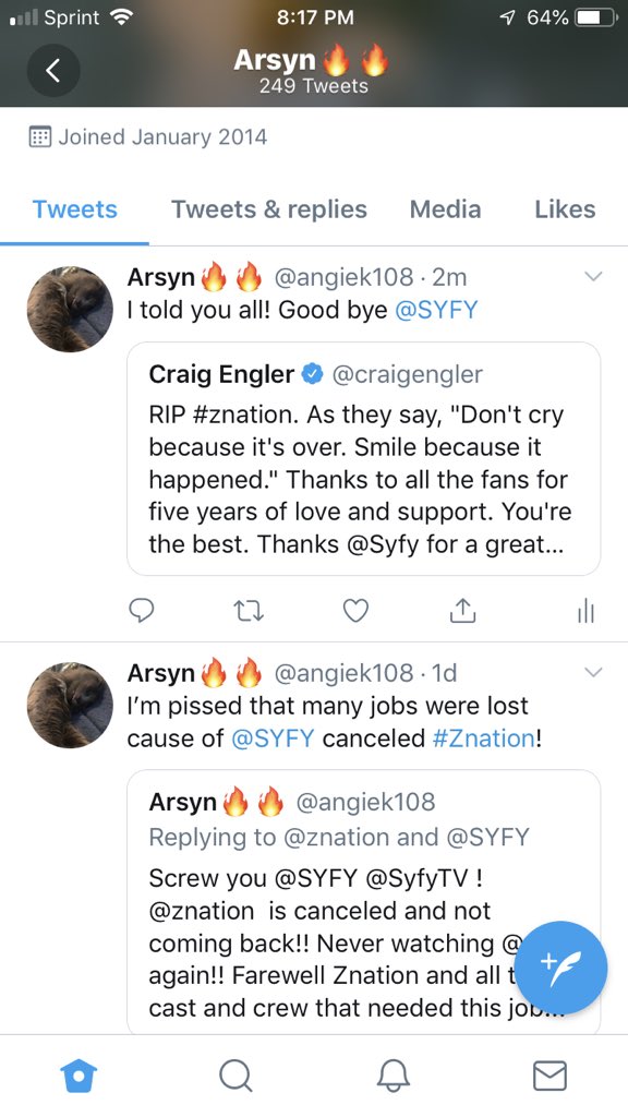 angiek108's tweet photo. @sdwolfpup @LilyMaeBBW @KyleWykowski @znation @SYFY It’s official! https://t.co/jJeK1yzTU6