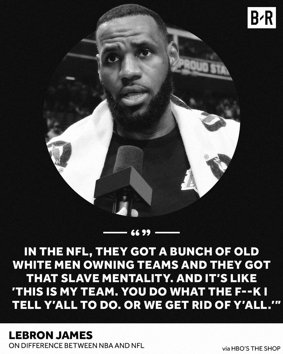 BleacherReport's tweet photo. LeBron sounds off on NFL owners https://t.co/2ZfQm5tv1C
