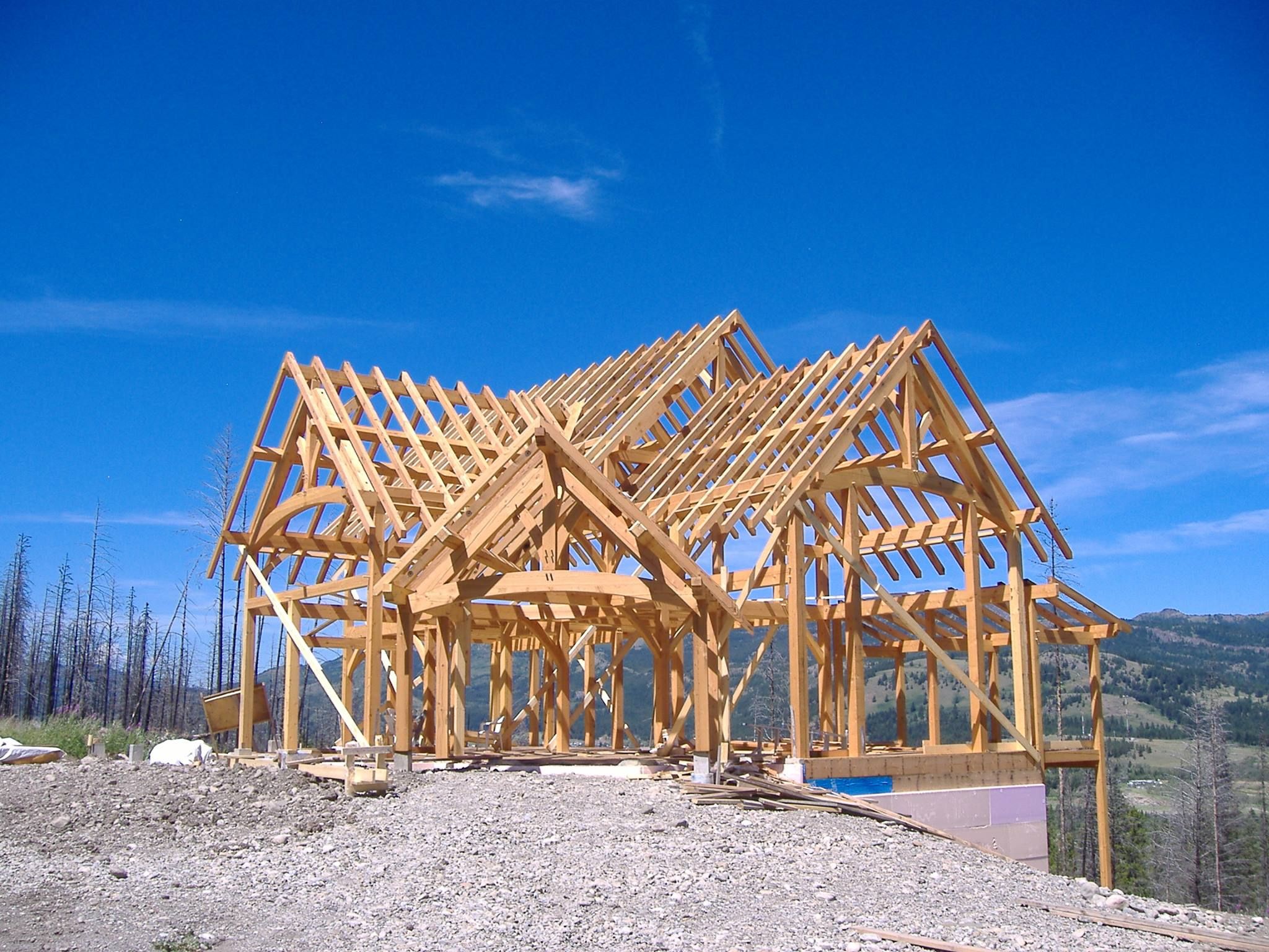 Timber Frame Homes Creek Customized Modern Timber Frame Homes