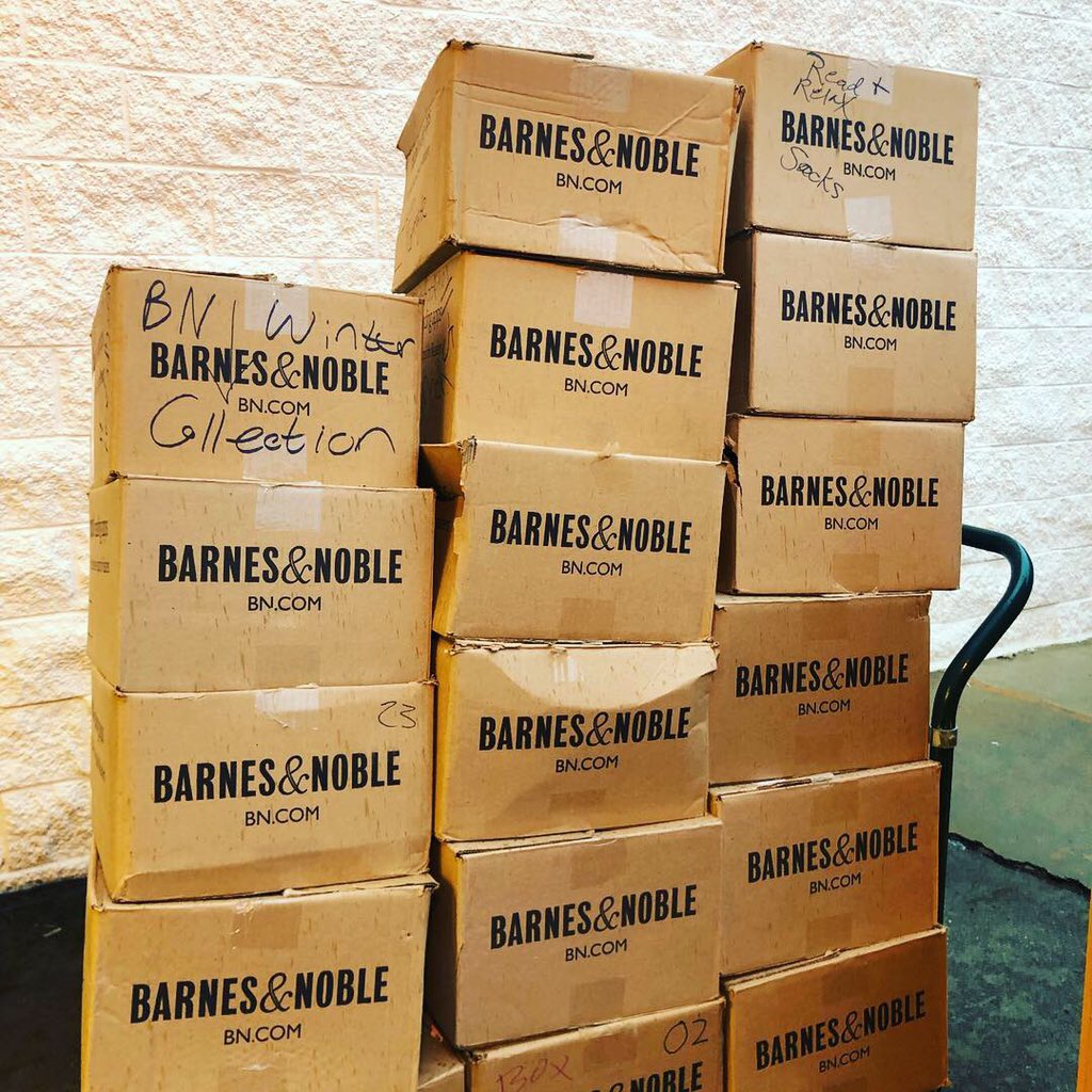 Barnes & Noble on Twitter "We delivered 17 boxes of books that our