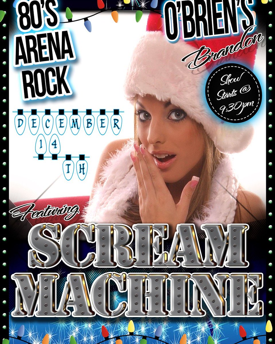 Tonight on the main stage! @ScreamMachineFl Get off the couch &amp; come rock with us!
#tampanightlife #80s #rock #obs