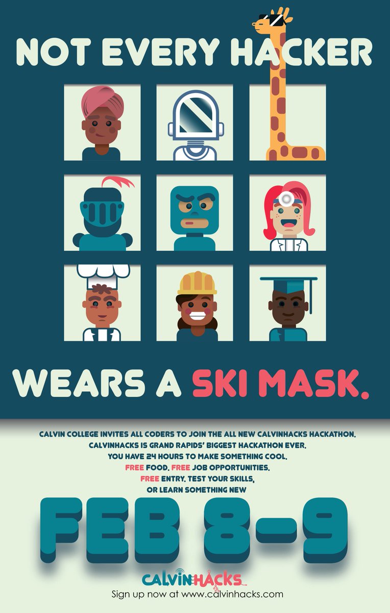 calvinhacks's tweet image. Feb 8-9. Calvin College. Be there.