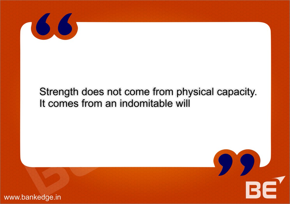 BankedgeAcademy's tweet image. #Strength #physicalcapacity #indomitable
tinyurl.com/ycxctgxe
#Bankedge