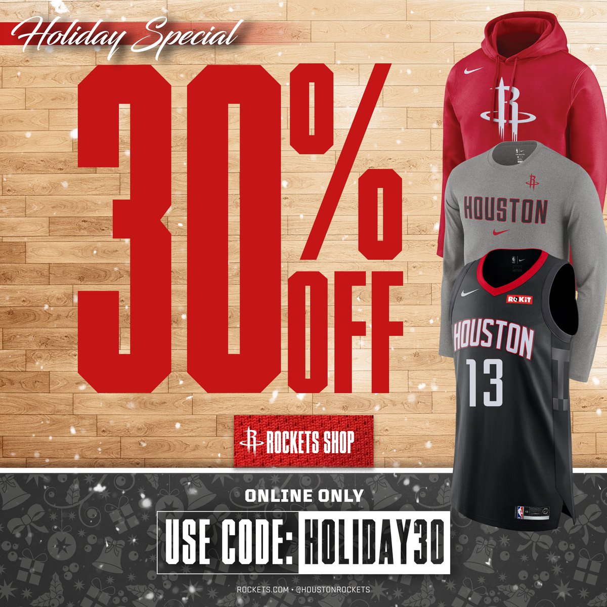 🚨 OUR HOLIDAY FLASH SALE ENDS AT MIDNIGHT! 🚨  EVERYTHING IS 30% OFF!  🚀 » RocketsShop.com https://t.co/NCsc9uJSUw