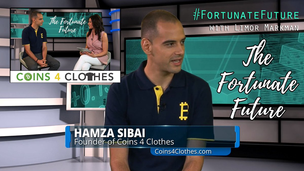 A great day! I spoke with Hamza Sibai of <a href="/Coins4Clothes/">Coins 4 Clothes</a>. They give people an incentive to do good, by paying them with #cryptocurrency (#BitcoinCash) every time they make a #clothingdonation to their favourite local #charity. 

#bch #fortunatefuture #financiallyfabulous #retweet