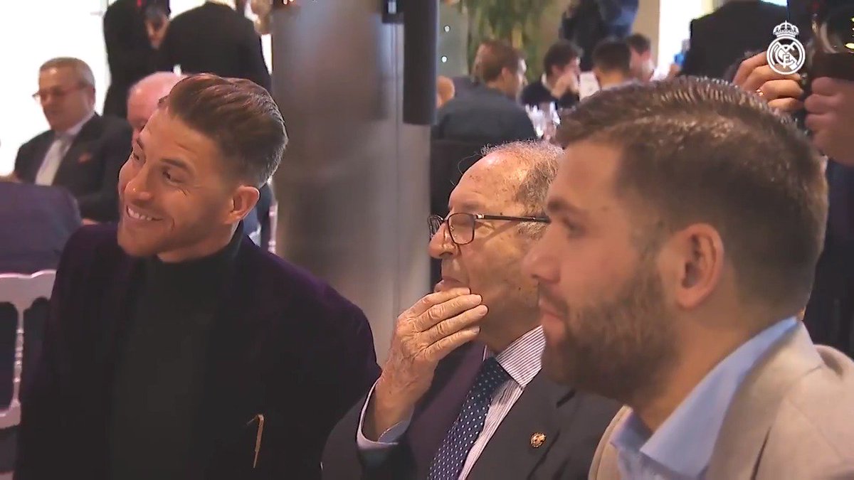 ¡Así fue la comidad de Navidad en el palco de honor del estadio Santiago Bernabéu! #HalaMadrid