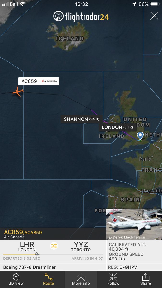TomPodolec's tweet photo. π DIVERSION MEDICAL
Air Canada #AC859
London to Toronto
Diverting to Shannon
Person in medical distress.
https://t.co/i7wVedY8Ti https://t.co/W4fcy4NXoc
