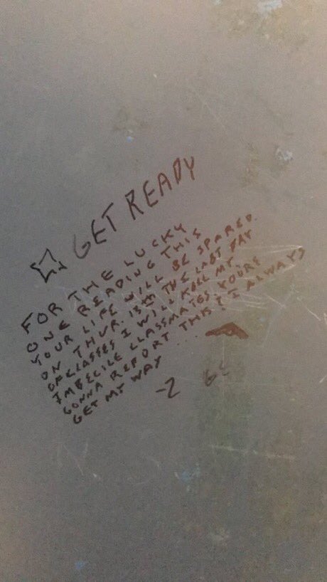 dpi_19's tweet photo. So this is the message written in one of Diablo Valley College @DVC_updates men’s bathroom. 😔. https://t.co/DeWwwOgx85
