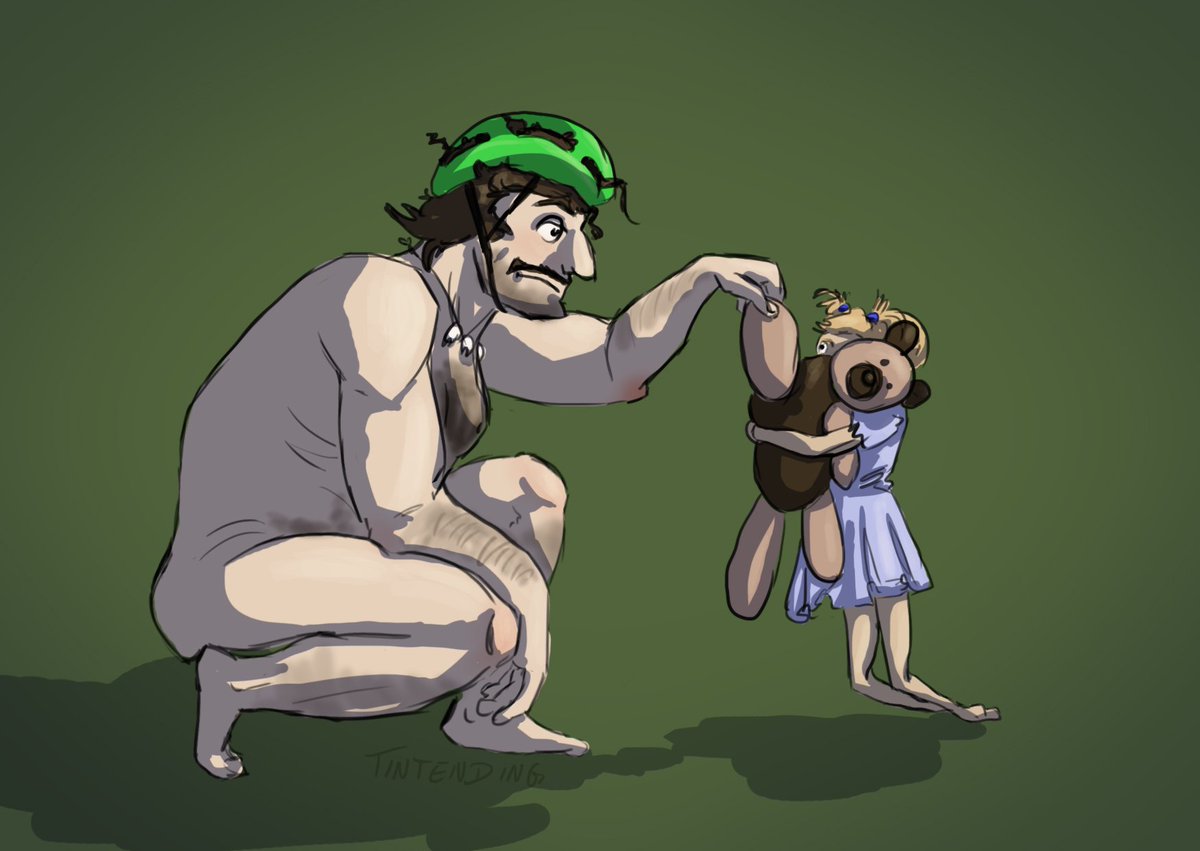 tintending's tweet photo. Volkszählung: 
Kind: I 
Teddy: I
Was wohl der alte Schmorf zu einem selbst gefangenen Kind gesagt hätte? 
 #spitzestifte #tears #rocketbeans #schmorf #fanart https://t.co/WGUoM3AmRn