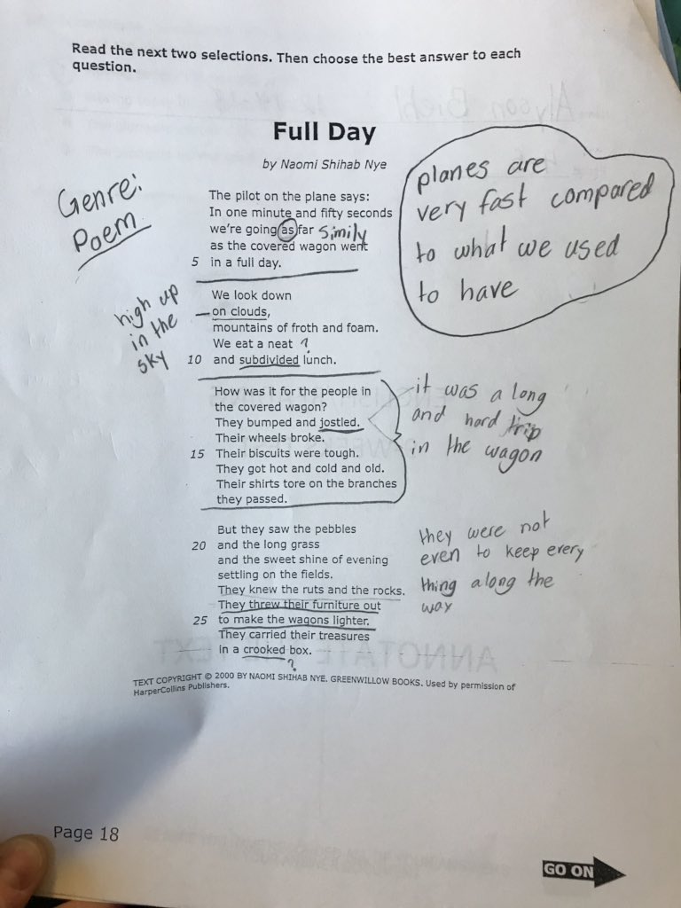 aehill312's tweet photo. We have been practicing all week on annotating texts! Today we assessed what we’ve learned. I am so proud of what I saw!! #GLADstrategy @MrsKayla_Allen https://t.co/f3L3nwpySg