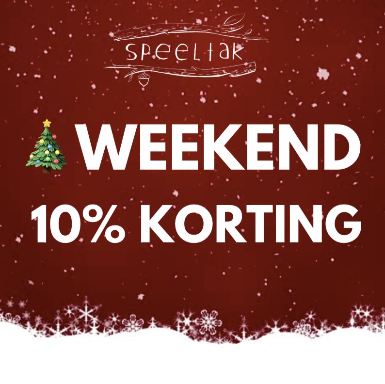Bijna kerst! Een feest van licht, aandacht en geven. Dit hele weekend geef ik je in de webwinkel 10% op ons gehele assortiment, dus op Grimm's, Wobbel en meer. Bestel nu en ontvang je speelgoed op tijd voor onder de 🎄.