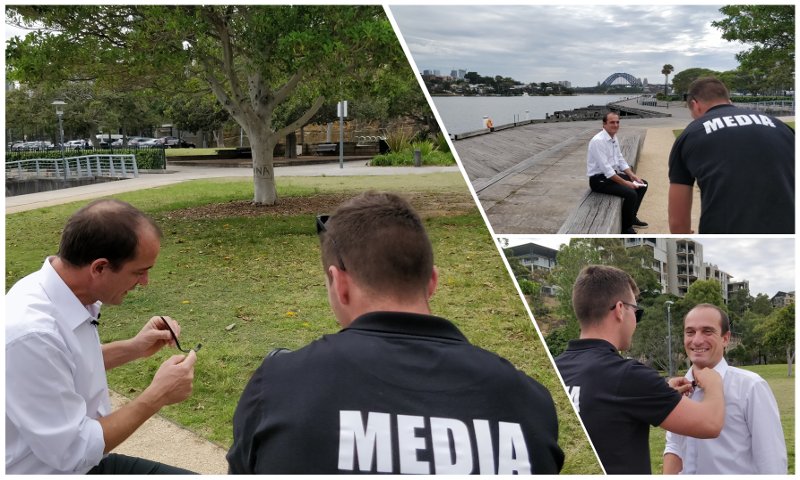 SEAirFlyingBoat's tweet photo. [#SEAir] @bertrandcastel joined @edouardbrochard in #Sydney for local #FlyingRIB development. Busy time for Edouard and Bertrand in Sydney : @SEAir_France raises a lot of interest down under to import Flying RIB in #Australia [...] https://t.co/UpbMn9ItWU