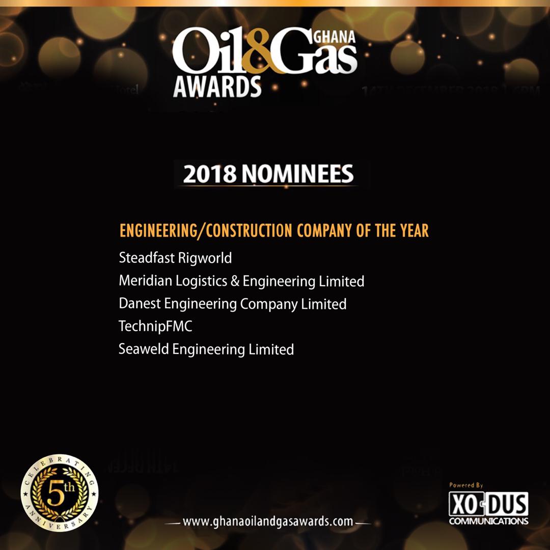 Goga__awards's tweet photo. The winner for the ENGINEERING/CONSTRUCTION COMPANY for the 5th Edition of the Ghana Oil and Ghana Awards 2018 ( #GOGA2018 ) is Meridian logistics and Engineering Ltd
#GogaExperience https://t.co/V83qOiWnEO