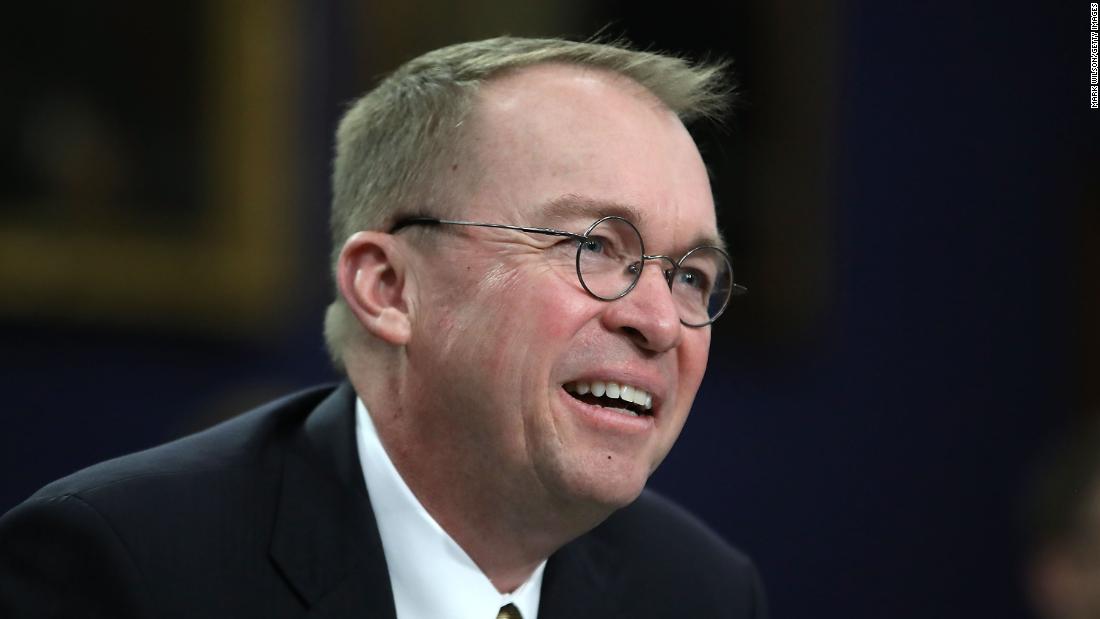 Trump names Mick Mulvaney acting chief of staff, replacing John Kelly https://cnn.it/2SSmUcF