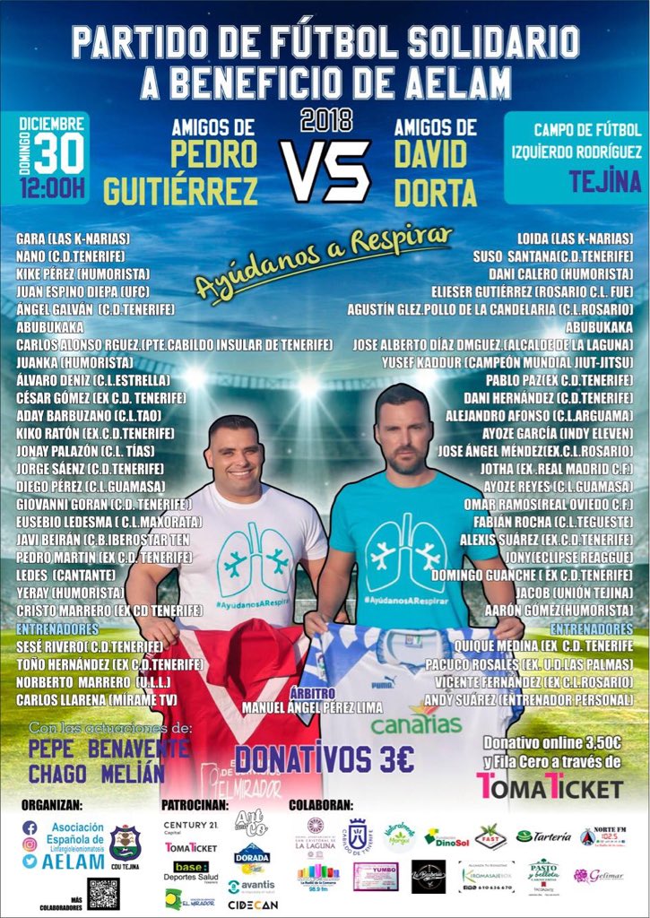 Fútbol 🥅 Solidario a Beneficio de @ASOCIACIONAELAM ⚽️