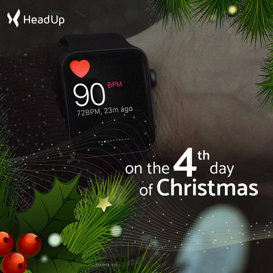 HeadUpLabs's tweet image. 🎵🎶 On the fourth day of #Christmas Headup gave to me, the #truth about my heart, a mood check-in reminder, green lights for sleeping and my human dashboard in an app for free 🎶🎵🎄❤️
Get the app -&amp;gt; app.headuplabs.com/iumwWmbHzS