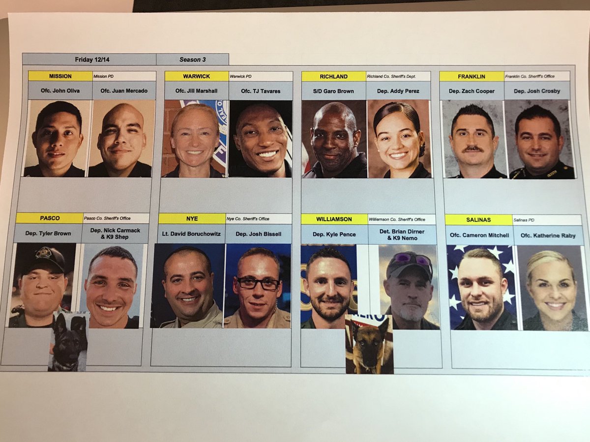 K9sOnPatrolLive's tweet image. Let’s get ready to roll!🤓
#Officername #LivePDFantasyLG

#Oliva
#Mercado
#Marshall
#Tavares
#Addy
#Garo
#Cooper
#Crosby
#TBrown
#Carmack
#Shep
#Boruchowitz
#Bissell
#Pence
#Dirner
#Nemo
#Mitchell
#Raby

@LivePDNation @BrownGaro 
@addy_pez @officer_jill 
@johneo09 @LTDBoruchowitz