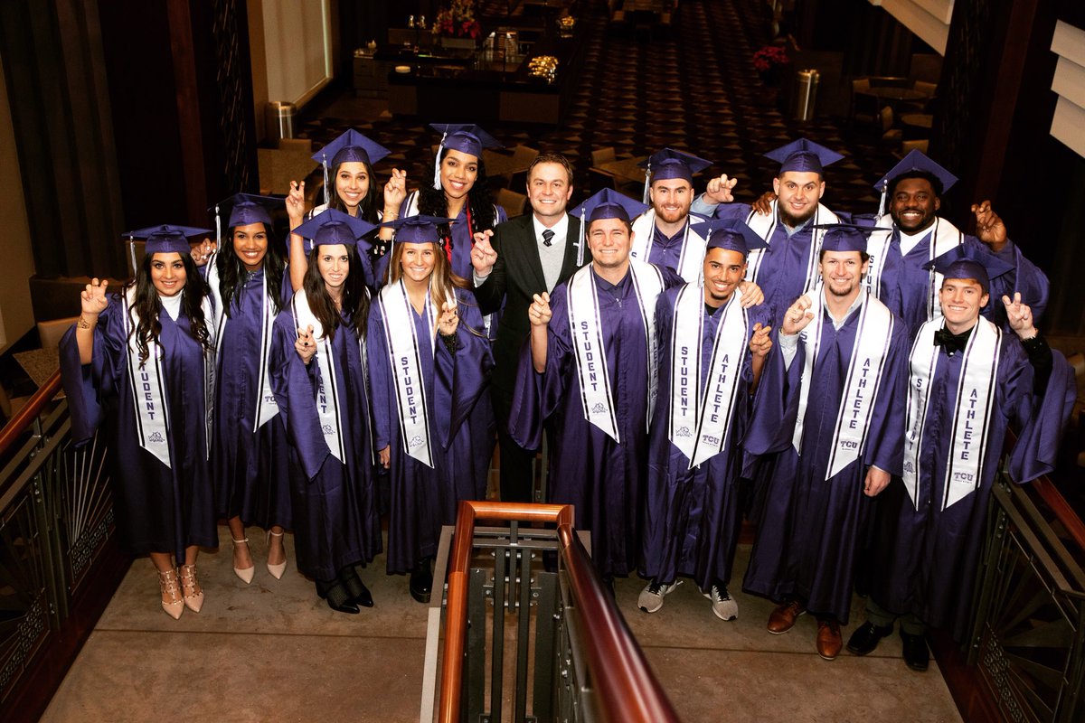 Why we do what we do! 🙌🏼🐸Congratulations to our <a href="/TCU_Athletics/">TCU Athletics</a> mid-year graduates. I am proud of these remarkable men and women. The best is yet to come! #gofrogs #frogfam #leadon #whyTCU
