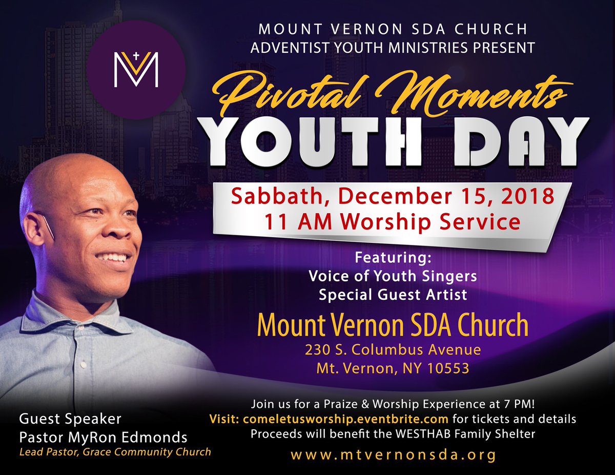 MtVernonSDA's tweet photo. Come worship with us tomorrow at The Mount - 12/15!! 11am divine service, 7pm concert!ππΎ #mvsda #youthday #comeletusworship https://t.co/cOreLI1jrw https://t.co/vWvUdztG60