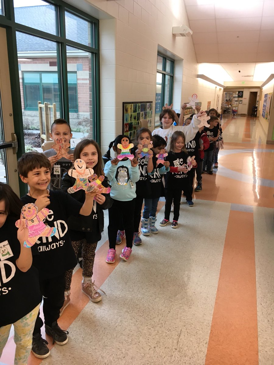 Today we made kindness gingerbread characters and secretly delivered them around the building to spread kindness! #MasonMomemt