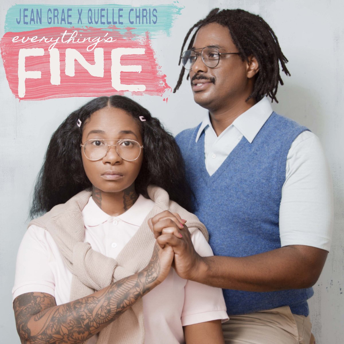 Bandcamp's tweet image. This is Bandcamp's #1 Album of 2018: @JeanGreasy &amp;amp; @QuelleChris's comedic, pensive, acerbic, and sardonic "Everything's Fine." bit.ly/2ElVbNa