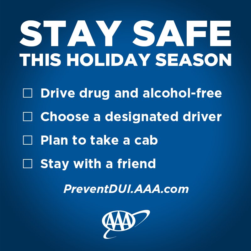AAACEODoney's tweet image. Follow this safe driving checklist when attending holiday parties this #holiday season. #AAA #PreventDUI