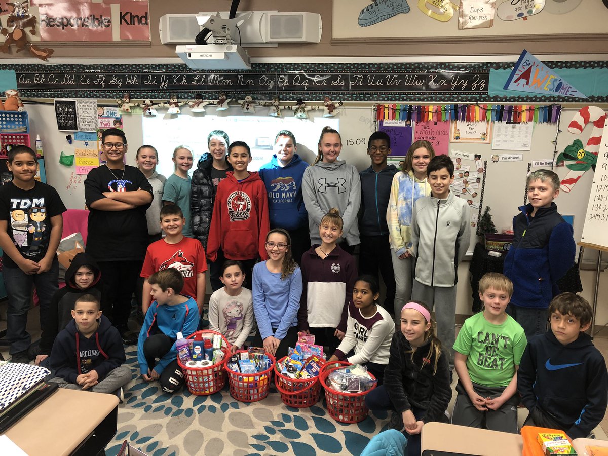 Room 206 donations for Jefferson Elementary! #seasonofgiving #kindness