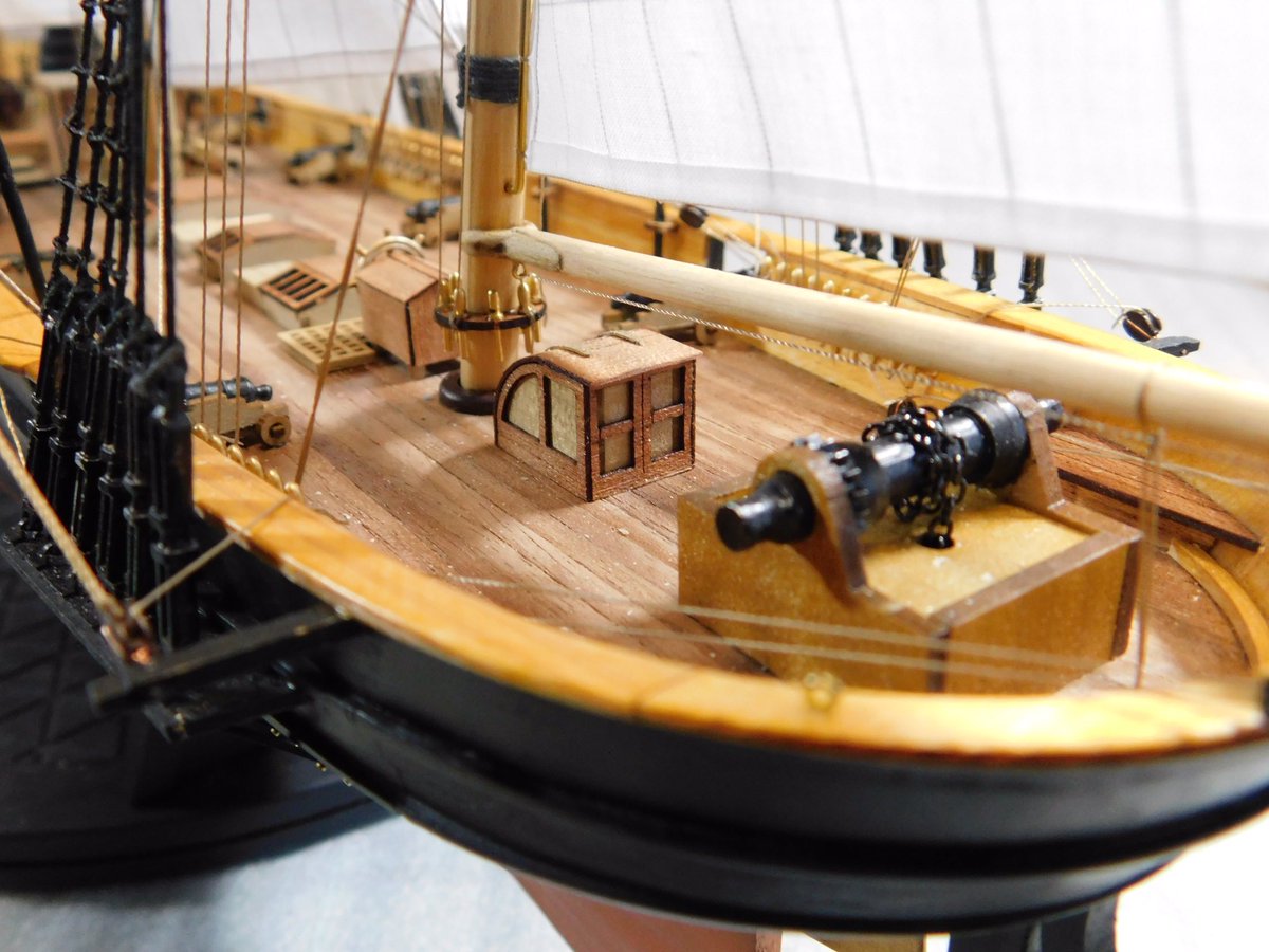 正規 ウッディジョー 75 咸臨丸 帆付 木製帆船模型 組立キット