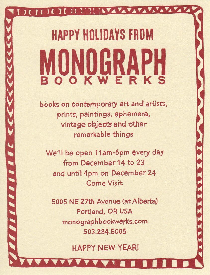 Shop local Portland!  We're open 11am-6pm everyday thru December 23 and until 4pm on December 24.  Come visit.