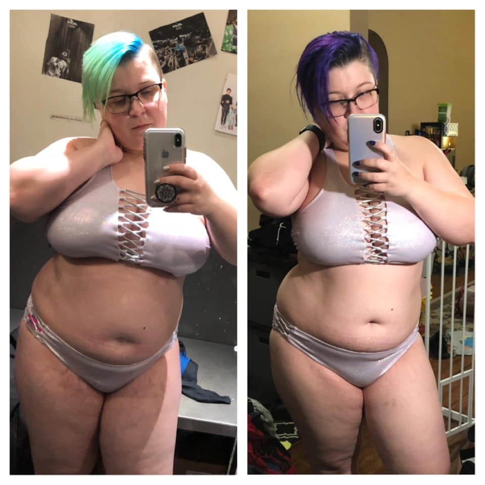 Hawkbutt's tweet photo. Same swimsuit, 20 lbs difference.
#imtryingmybest #timetoloseweight #ibelieveinmyself https://t.co/MUP9sAJ4fB