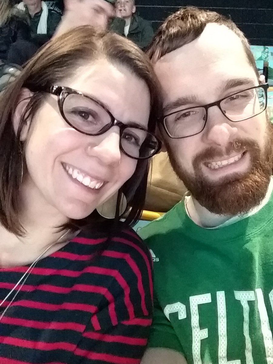 iammicahwilson's tweet photo. First #celtics game as a married couple. #nbcsceltics https://t.co/NHpABRHLjn