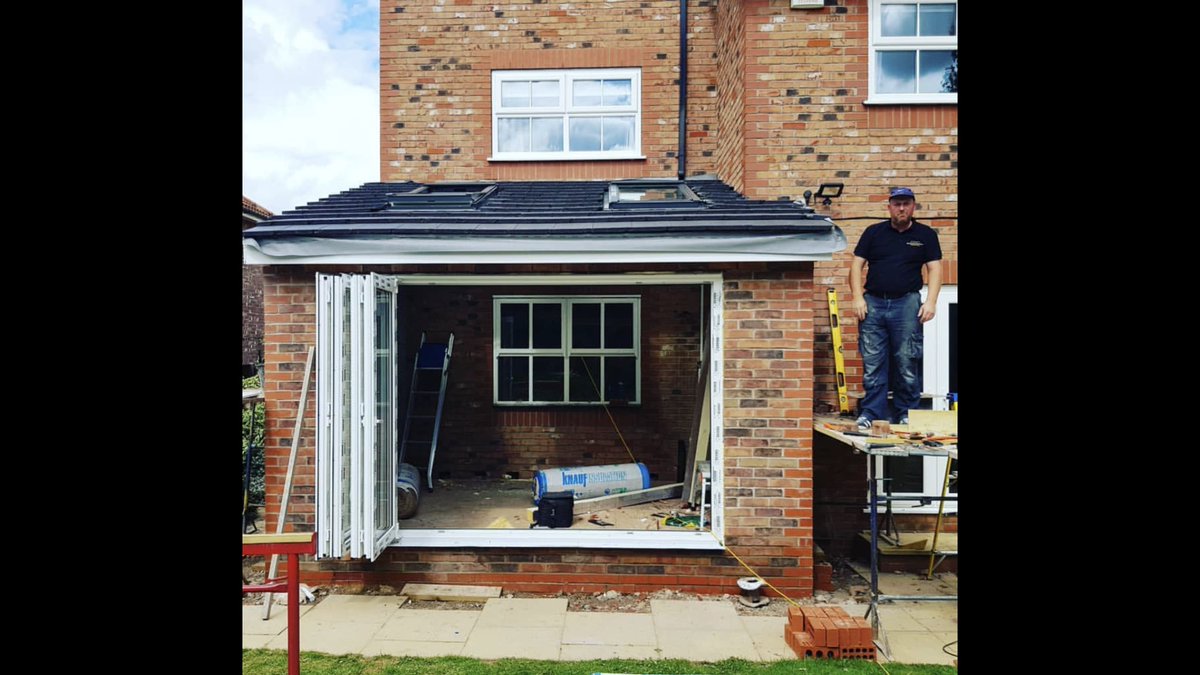 New Extension with bifolds built in Altrincham