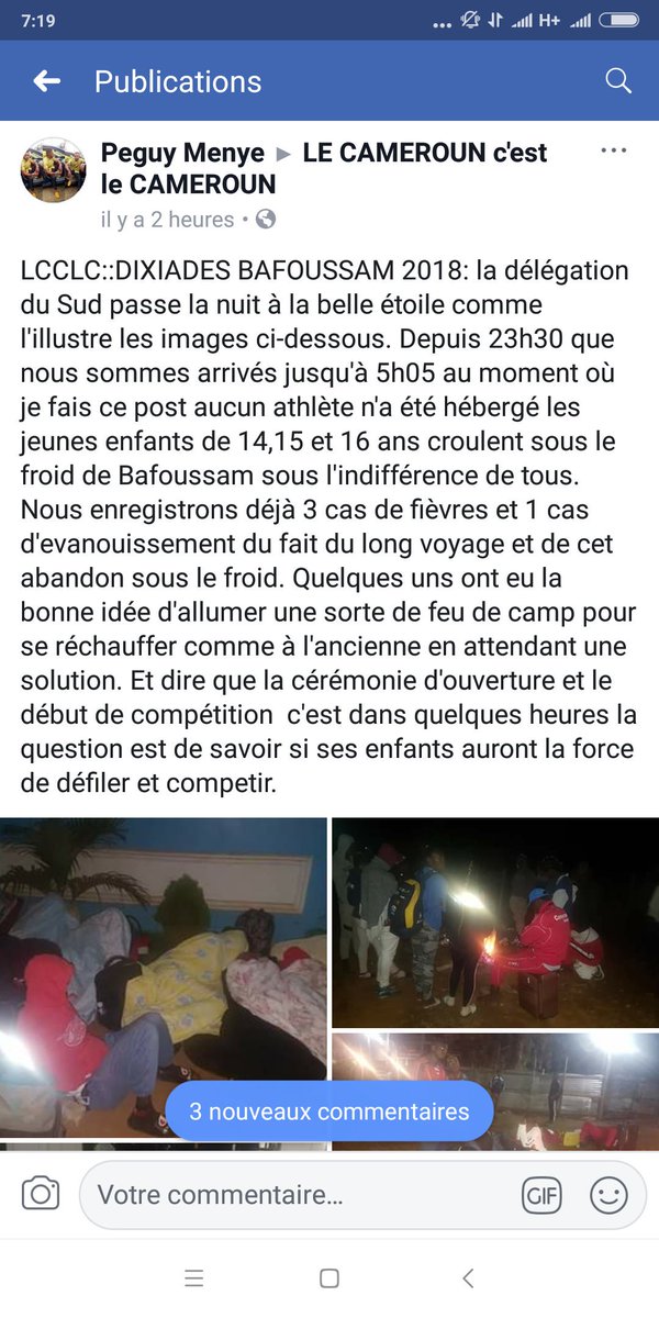 bikanda's tweet photo. Hello Boss @OwonaGregoire merci de faire quelque chose pour ces jeunes athlètes camerounais, embarqués dans les #Dixiades 2018 à #Bafoussam, SVP
👇👇👇. https://t.co/dHuGK63z0X