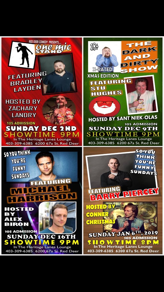 Don’t miss out on the last comedy show of 2018!! This Sunday 9pm start time!