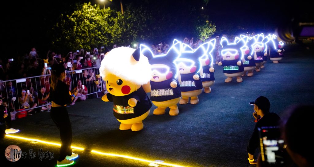 HereBeGeeks's tweet photo. Let's GO! First #Pikachu Night Parade outside Japan lights up Sentosa #IslandLights https://t.co/y551piyOn2 #StateOfFun https://t.co/3YmxYR7VPu