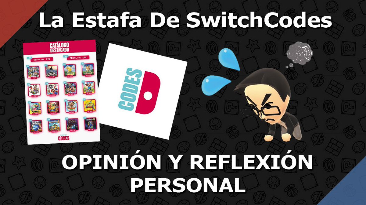 Joselvania's tweet photo. La Estafa #SwitchCodes - OPINIÓN Y REFLEXIÓN PERSONAL
https://t.co/rap1WIQARY https://t.co/M5ikscbp4r