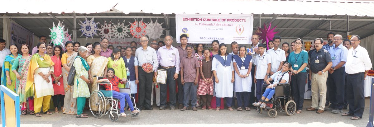 Special Stars twinkle at exhibition &amp; sale of handmade products by differently abled children <a href="/KochiRefinery/">BPCL Kochi Refinery</a> on #internationaldayofpersonswithdisabilities . CGMs Mr.Murali Madhavan, Mr. Ananthakrishnan G, Mr.Babu Joseph, &amp; Mr. PG Ganesh, inaugurated the sale on 3/12/2018