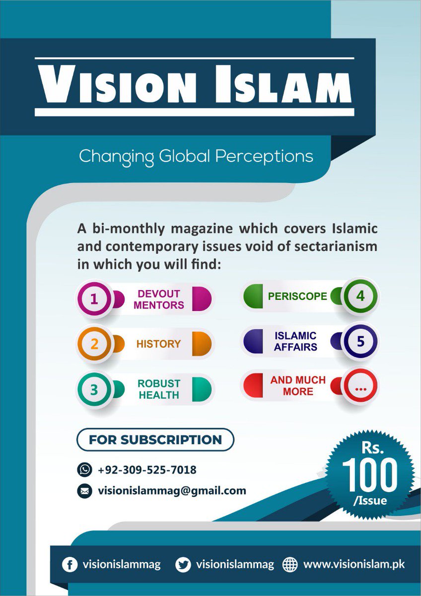 visionislammag's tweet photo. Subscribe Now by connecting through Whatsapp!!
#Vision_Islam
#Magazine https://t.co/5AopQchdfr