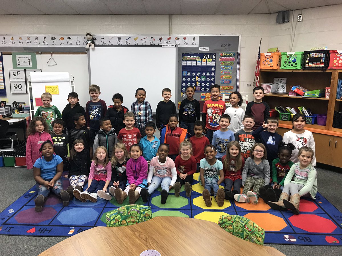RachelYoungWMES's tweet photo. @nattyreese and I had a great time celebrating the first half of kindergarten with our little wolves this morning! They have working so hard already and we can’t wait to continue watching them grow next semester. #soproud #WMESROCKS #dualimmersion https://t.co/jvRGx2MLpE