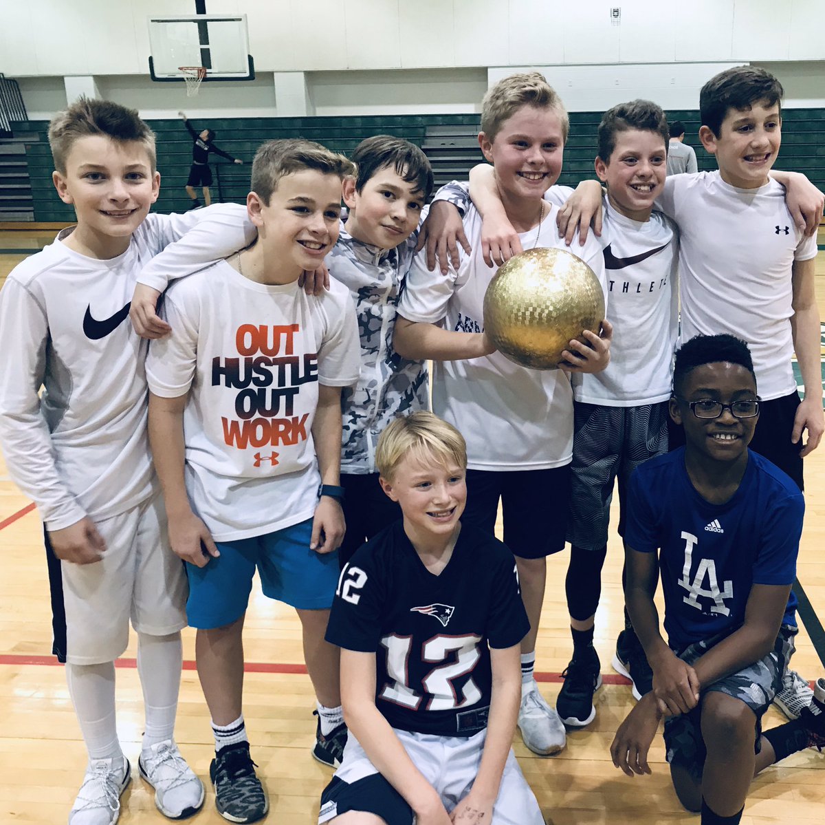 ReynoldsStuCo's tweet photo. Congrats to our 2018 dodgeball tournament winners!!! @PISDReynolds #WeAreReynolds https://t.co/NsrwQSSRCS