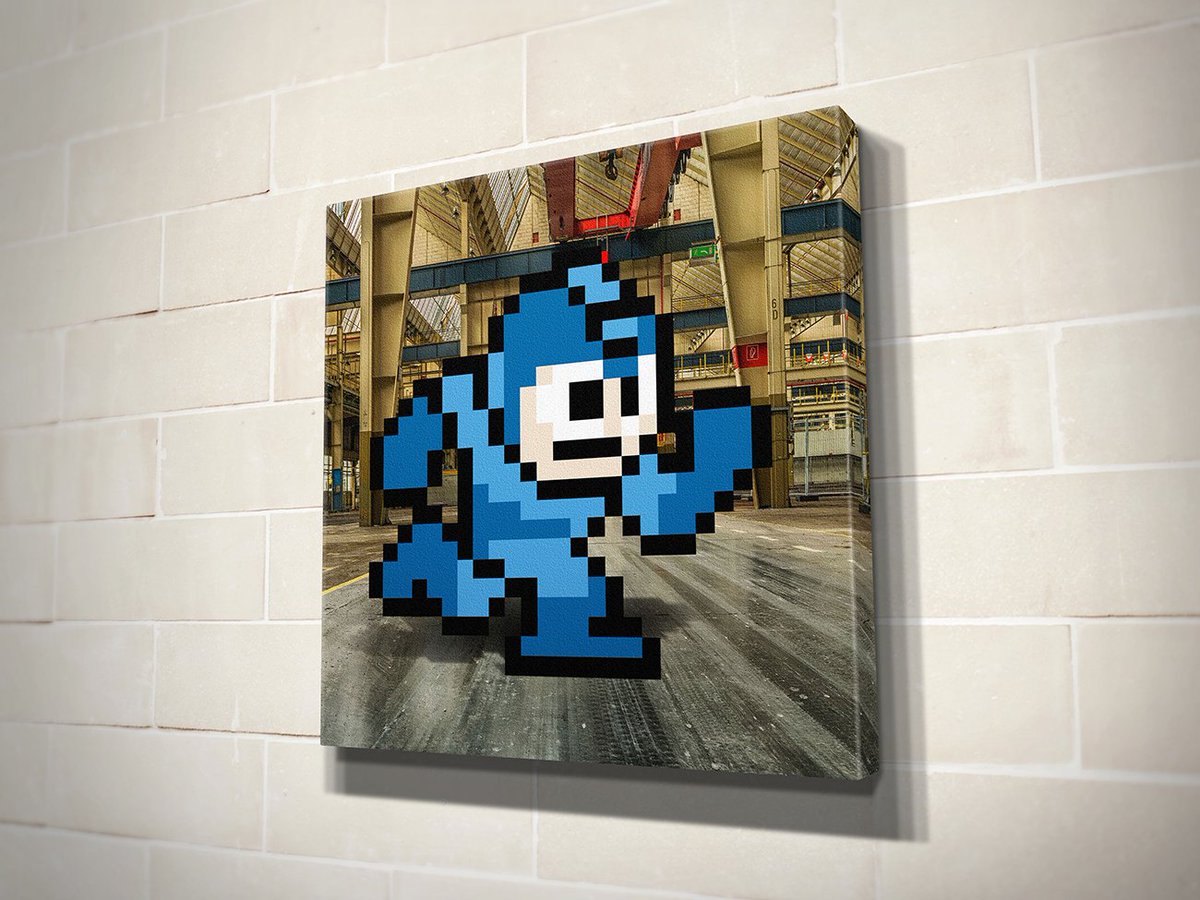 PalmersPixels's tweet image. On the fifth day of Christmas my true love gave to me: 9 BOSS BATTLES! For today only, our entire Mega Man Canvas Print Collection is 15% off with free shipping at palmerspixels.com &amp;amp; etsy.com/shop/palmerspi…!