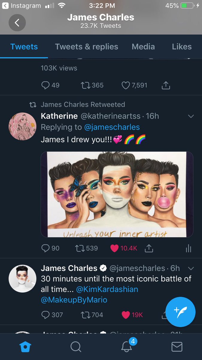 katherineartss's tweet photo. James liked and retweeted my drawing☺️😭💞❤️🎉 https://t.co/7c8DHUXCCA