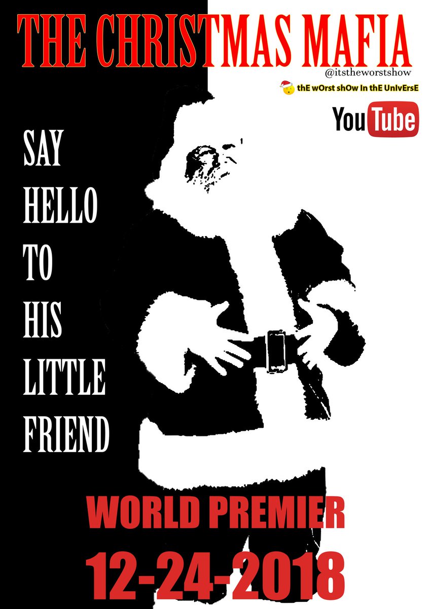 itstheworstshow's tweet photo. Say hello to his little friend #TheChristmasMafia The untold story of the most ruthless holiday syndicate in the world #thEwOrstshOwInthEUnIvErsE https://t.co/ozC1nyXFEB