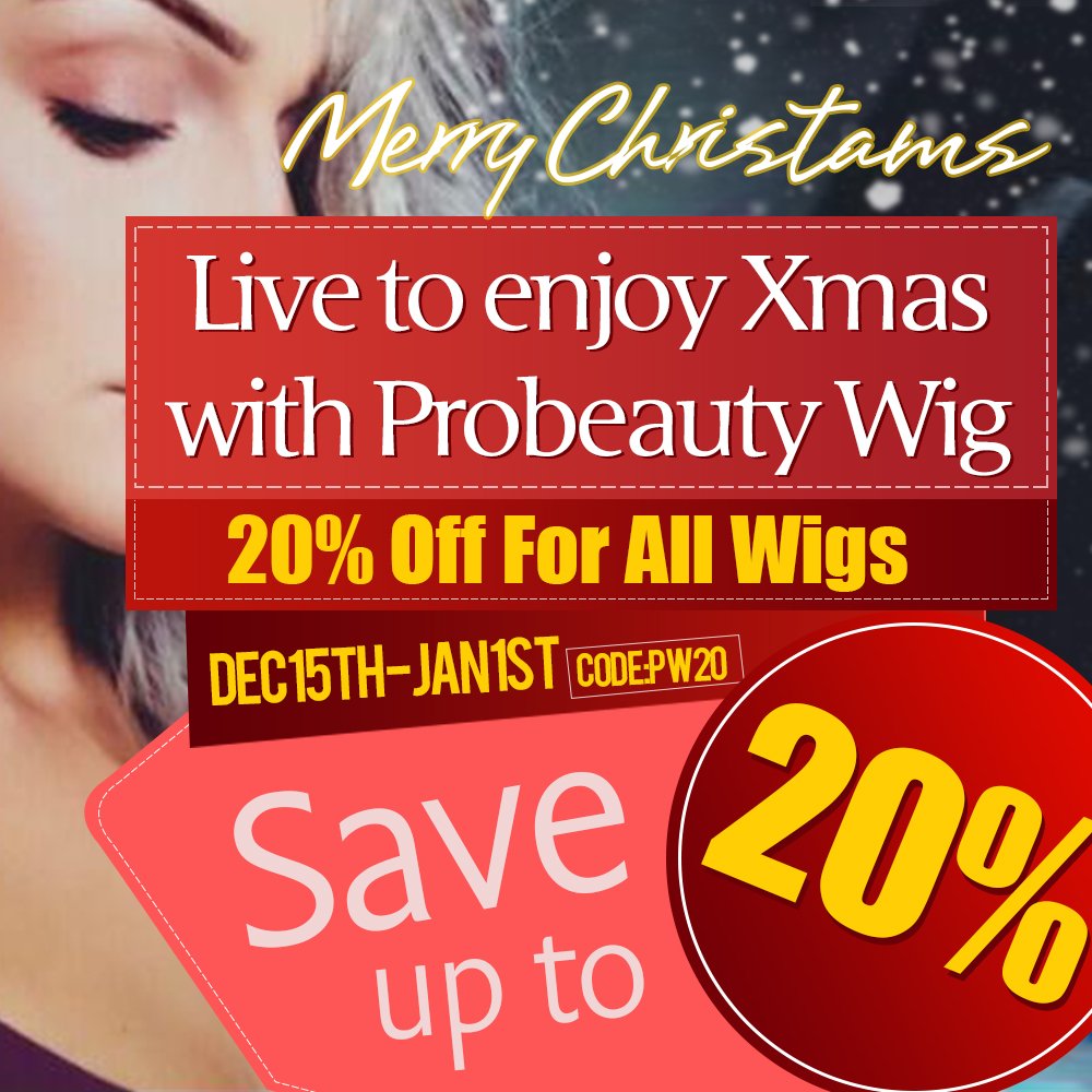 amazonProbeauty's tweet photo. Big Xmas Sale with Probeautywig 
Link : https://t.co/Hm5n6swmWx (CODE : CODEPW20)
Link2 :https://t.co/X1unp3lrPX (CODE :PW20)

#XMAS #Christmassale #beautysale #wig #lacefrontwig #cosplaywig #fashionwig #hair #hairstyle #probeautywig https://t.co/Oa0BZduAyG