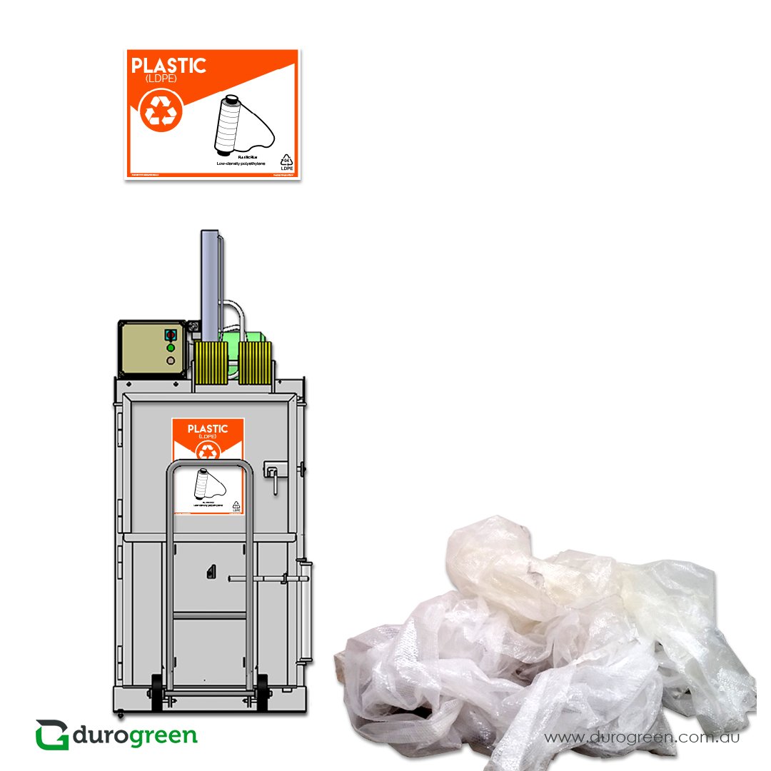 Improve your business’ financial, operational &amp; #sustainability performance by compacting your clear plastic film at source for #recycling &amp; efficient for collection and transport w/ our 5046  #verticalbaler. Buy, finance &amp; rental options available ->  zurl.co/Z9vz