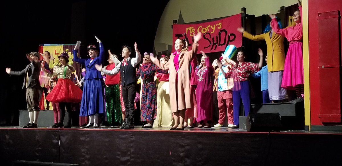 HammarskjoldP's tweet photo. What an amazing final show of Mary Poppins.  Great job by all the students! Special thanks to all the staff support. #MrsDeleon @bdaniae #LPStb https://t.co/o8Hi0Ivtea