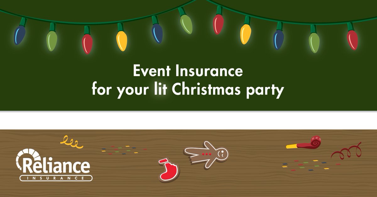 Ensure your party is merry & bright! 
#medhat #eventinsurance #christmasparty #lit